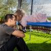 imageGoplus Trampoline Safety Net for 8FT 10FT 12FT 14FT 15FT 16FT Round Frame Trampoline WeatherResistant Replacement Enclosure Net with DoubleHeaded Zipper Hooks Net Only8FT6 Poles14 Hooks