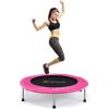 imageGoplus Mini Folding Trampoline 3638 Foldable Fitness Rebounder for Adults Portable Exercise Trampoline for Indoor Outdoor Activities Workout Max Load 330LBSPink