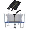 imageGoplus Trampoline Safety Net for 8FT 10FT 12FT 14FT 15FT 16FT Round Frame Trampoline WeatherResistant Breathable Replacement Enclosure Net with Adjustable Straps Net Only8FT6 Poles6 Straps