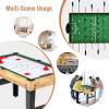 imageGoplus 10in1 Combination Multi Game Table Set Adult Size Combo Game Table WFoosball Table Tennis Pool Air Hockey Table Bowling Chess Checkers Backgammon for Family Game Night