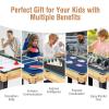 imageGoplus 10in1 Combination Multi Game Table Set Adult Size Combo Game Table WFoosball Table Tennis Pool Air Hockey Table Bowling Chess Checkers Backgammon for Family Game Night