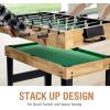 imageGoplus 10in1 Combination Multi Game Table Set Adult Size Combo Game Table WFoosball Table Tennis Pool Air Hockey Table Bowling Chess Checkers Backgammon for Family Game Night