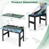 imageGoplus 14in1 Multi Game Table Combo Game Table wFoosball Air Hockey Pool Table Tennis Basketball Chess Checkers Bowling Shuffleboard Kids Adults Gifts for Home Arcade Game Room