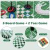 imageGoplus 14in1 Multi Game Table Combo Game Table wFoosball Air Hockey Pool Table Tennis Basketball Chess Checkers Bowling Shuffleboard Kids Adults Gifts for Home Arcade Game Room