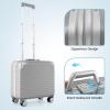 imageGoplus 16 Inch Underseat Carry On  Airline Approved Lightweight Mini Suitcase with Spinner Wheels TSA Lock 100 PC Hardside Small Suitcase for Weekender Travel
