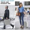 imageGoplus 16 Inch Underseat Carry On  Airline Approved Lightweight Mini Suitcase with Spinner Wheels TSA Lock 100 PC Hardside Small Suitcase for Weekender Travel
