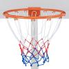 imageGoplus 1815 Replacement Basketball Rim Wall Door Mounted Basketball Hoop with All Weather Net Indoor Outdoor Hanging Basketball Rim Goal Outside15 Inches  Orange