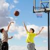 imageGoplus 1815 Replacement Basketball Rim Wall Door Mounted Basketball Hoop with All Weather Net Indoor Outdoor Hanging Basketball Rim Goal Outside15 Inches  Black