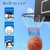 imageGoplus 1815 Replacement Basketball Rim Wall Door Mounted Basketball Hoop with All Weather Net Indoor Outdoor Hanging Basketball Rim Goal Outside15 Inches  Black