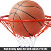 imageGoplus 1815 Replacement Basketball Rim Wall Door Mounted Basketball Hoop with All Weather Net Indoor Outdoor Hanging Basketball Rim Goal Outside18 Inches  Red