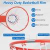 imageGoplus 1815 Replacement Basketball Rim Wall Door Mounted Basketball Hoop with All Weather Net Indoor Outdoor Hanging Basketball Rim Goal Outside18 Inches  Orange