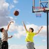 imageGoplus 1815 Replacement Basketball Rim Wall Door Mounted Basketball Hoop with All Weather Net Indoor Outdoor Hanging Basketball Rim Goal Outside18 Inches  Orange
