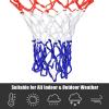 imageGoplus 1815 Replacement Basketball Rim Wall Door Mounted Basketball Hoop with All Weather Net Indoor Outdoor Hanging Basketball Rim Goal Outside18 Inches  Red