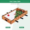 imageGoplus 2 in 1 Multi Game Table Mini Foosball Table ampamp Air Hockey Table with Realistic Playing Field Manual Scoring Bar Compact Combo Game Table Top for Home Play Rooms Bars Parties Family Night
