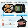 imageGoplus 2PC Kids Carry On Luggage Set 16quot Rolling Suitcase ampamp 12quot Backpack Airline Approved Travel Trolley Luggage with Wheels for Toddlers Children Girls Boys TigerPanda