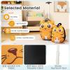 imageGoplus 2PC Kids Carry On Luggage Set 16quot Rolling Suitcase ampamp 12quot Backpack Airline Approved Travel Trolley Luggage with Wheels for Toddlers Children Girls Boys TigerTiger