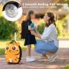 imageGoplus 2PC Kids Carry On Luggage Set 16quot Rolling Suitcase ampamp 12quot Backpack Airline Approved Travel Trolley Luggage with Wheels for Toddlers Children Girls Boys TigerTiger