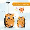 imageGoplus 2PC Kids Carry On Luggage Set 16quot Rolling Suitcase ampamp 12quot Backpack Airline Approved Travel Trolley Luggage with Wheels for Toddlers Children Girls Boys TigerTiger