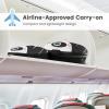 imageGoplus 2PC Kids Carry On Luggage Set 16quot Rolling Suitcase ampamp 12quot Backpack Airline Approved Travel Trolley Luggage with Wheels for Toddlers Children Girls Boys TigerPanda