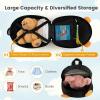 imageGoplus 2PC Kids Carry On Luggage Set 16quot Rolling Suitcase ampamp 12quot Backpack Airline Approved Travel Trolley Luggage with Wheels for Toddlers Children Girls Boys TigerTiger
