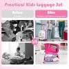 imageGoplus 2PC Kids Luggage 12quot ampamp 16quot Kids Carry On Luggage Set with 4 Spinner Wheels Lightweight Rolling Spinner Suitcase for Children Toddlers Boys and Girls TravelOwl
