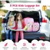 imageGoplus 2PC Kids Luggage 12quot ampamp 16quot Kids Carry On Luggage Set with 4 Spinner Wheels Lightweight Rolling Spinner Suitcase for Children Toddlers Boys and Girls TravelHorse