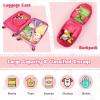 imageGoplus 2PC Kids Luggage 12quot ampamp 16quot Kids Carry On Luggage Set with 4 Spinner Wheels Lightweight Rolling Spinner Suitcase for Children Toddlers Boys and Girls TravelHorse
