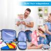 imageGoplus 2PC Kids Luggage 12quot ampamp 16quot Kids Carry On Luggage Set with 4 Spinner Wheels Lightweight Rolling Spinner Suitcase for Children Toddlers Boys and Girls TravelLion