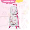 imageGoplus 2PC Kids Luggage 12quot ampamp 16quot Kids Carry On Luggage Set with 4 Spinner Wheels Lightweight Rolling Spinner Suitcase for Children Toddlers Boys and Girls TravelOwl