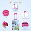 imageGoplus 2PC Kids Luggage 12quot ampamp 16quot Kids Carry On Luggage Set with 4 Spinner Wheels Lightweight Rolling Spinner Suitcase for Children Toddlers Boys and Girls TravelDeer