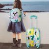 imageGoplus 2PC Kids Luggage 12quot ampamp 16quot Kids Carry On Luggage Set with 4 Spinner Wheels Lightweight Rolling Spinner Suitcase for Children Toddlers Boys and Girls TravelFlamingo