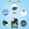 imageGoplus 2PC Kids Luggage 12quot ampamp 16quot Kids Carry On Luggage Set with 4 Spinner Wheels Lightweight Rolling Spinner Suitcase for Children Toddlers Boys and Girls TravelLion