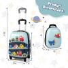 imageGoplus 2PC Kids Luggage 12quot ampamp 16quot Kids Carry On Luggage Set with 4 Spinner Wheels Lightweight Rolling Spinner Suitcase for Children Toddlers Boys and Girls TravelCar