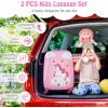 imageGoplus 2PC Kids Luggage 12quot ampamp 16quot Kids Carry On Luggage Set with 4 Spinner Wheels Lightweight Rolling Spinner Suitcase for Children Toddlers Boys and Girls TravelWhite Horse