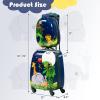 imageGoplus 2PC Kids Luggage 12quot ampamp 16quot Kids Carry On Luggage Set with 4 Spinner Wheels Lightweight Rolling Spinner Suitcase for Children Toddlers Boys and Girls TravelLion