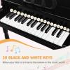 imageGoplus 30Key Classical Kids Piano Mini Grand Piano Wooden LearntoPlay Musical Instrument Toy with Bench Piano Lid Music Rack Gift for Boys Girls Aged 2 Baby Toddler 4 Straight LegBlue4 Straight LegBlack