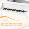 imageGoplus 30Key Classical Kids Piano Mini Grand Piano Wooden LearntoPlay Musical Instrument Toy with Bench Piano Lid Music Rack Gift for Boys Girls Aged 2 Baby Toddler 4 Straight LegBlue4 Straight LegWhite