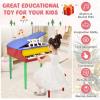 imageGoplus 30Key Classical Kids Piano Mini Grand Piano Wooden LearntoPlay Musical Instrument Toy with Bench Piano Lid Music Rack Gift for Boys Girls Aged 2 Baby Toddler 4 Straight LegBlue4 Straight LegColorful