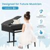 imageGoplus 30Key Classical Kids Piano Mini Grand Piano Wooden LearntoPlay Musical Instrument Toy with Bench Piano Lid Music Rack Gift for Boys Girls Aged 2 Baby Toddler 4 Straight LegBlue3 Straight LegBlack