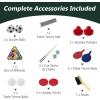 imageGoplus 4 in 1 Multi Game Table Combination Game Table Set with Pool Billiards Air Hockey Foosball Table Tennis Stackable Combo Tabletops for Home Play Room Party Family Night