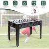 imageGoplus 48 Foosball Table Wooden Soccer Games Table w 2 Footballs Score Keepers Indoor Home Game Room Arcade Competition Sized Football Table for Adult Kids YouthBlack
