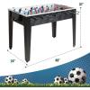 imageGoplus 48 Foosball Table Wooden Soccer Games Table w 2 Footballs Score Keepers Indoor Home Game Room Arcade Competition Sized Football Table for Adult Kids YouthBlack
