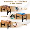 imageGoplus 48 Inch Game Table 3in1 Combo Table Set wAdult Size Foosball Table Pool Table Slide Hockey Table Multi Game Table wBilliard Soccer ampamp Hockey for Arcade Party Family Night Game Room