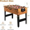 imageGoplus 48 Inch Game Table 3in1 Combo Table Set wAdult Size Foosball Table Pool Table Slide Hockey Table Multi Game Table wBilliard Soccer ampamp Hockey for Arcade Party Family Night Game Room