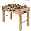 imageGoplus 48quot Foosball Table EasyAssemble Soccer Game w 2 Balls Competition Sized for Home Game Room ArcadeNature