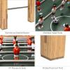 imageGoplus 48quot Foosball Table EasyAssemble Soccer Game w 2 Balls Competition Sized for Home Game Room ArcadeNature