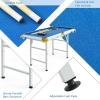 imageGoplus 48quot Pool Table Foldable Billiards Table with 2 Cue Sticks 16 Balls Triangle 2 Chalks Brush Portable Compact Folding Pool Game Table for Kids Adults FamilyBlue