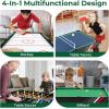 imageGoplus 4in1 Combination Game Table 49 Multi Game with Soccer Air Hockey Billiards Pingpong Tabletop Foosball Pool Table for Home Family Night Adult Kids Gifts
