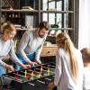 imageGoplus 4in1 Combination Game Table 49 Multi Game with Soccer Air Hockey Billiards Pingpong Tabletop Foosball Pool Table for Home Family Night Adult Kids Gifts