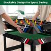 imageGoplus 4in1 Combination Game Table 49 Multi Game with Soccer Air Hockey Billiards Pingpong Tabletop Foosball Pool Table for Home Family Night Adult Kids Gifts